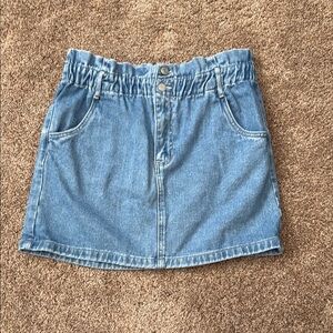 Pac Sun Paper Bag Denim Skirt